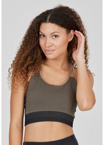ENDURANCE ATHLECIA ATHLECIA Damen Sport-BH "Powerfull", Gr. S, braun, 59% Nylon, 30% Polyester, 11% Elasthan, mehrfarbig, BHs, im smarten Trägerdesign