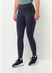 Jack Wolfskin Damen Sporthose "KLINTAL TIGHTS W", grau, Gr. M, Obermaterial: 62% Polyamid, 38% Elastan; Kontrast: 73% Polyamid, 27% Elastan, Hosen