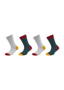 s.Oliver Kinder Socken "Socken 4er Pack", Gr. 39, grün, 88% Baumwolle 11% Polyamid 1% Elasthan, Socken