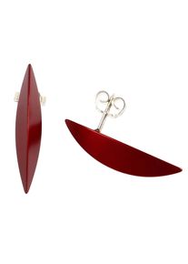 DeMarie Damen Paar Ohrstecker "eloxiertes Aluminium", rot, Metall, Ohrringe