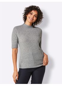 Damen Kaschmirpullover "Kaschmir-Pullover", grau, Gr. 36, CREATION L PREMIUM, unifarben, 100% Kaschmir, Pullover