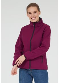 WHISTLER Damen Softshelljacke "Covina", grau, sportlich, Gr. 42, unifarben, 94% Polyester, 6% Elasthan, Jacken, mit wasser- und winddichtem
