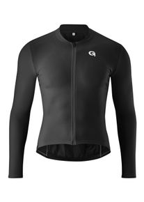 Gonso Herren Radtrikot "SITIVO TRIKOT LONGSLEEVE M", schwarz, Gr. XL, 80% Polyester, 15% Elasthan, 5% Polyamid, Trikots, Herren Fahrradtrikot
