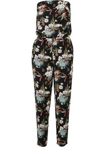 Urban Classics Damen Jumpsuit "Urban Classics Damen Ladies Viscose Bandeau Jumpsuit", bunt, Gr. L, 100% Viskose, Overalls