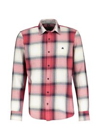 Lerros Herren Karohemd "Lerros Langarmhemd, kariert", rot, Gr. XXXL, 100% Baumwolle, Hemden