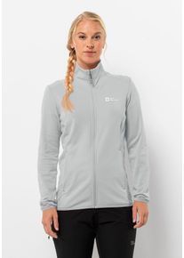 Jack Wolfskin Damen Fleecejacke "KOLBENBERG FZ W", grau, Gr. XS, Obermaterial: 95% Polyester, 5% Elastan; Futter: 100% Polyester, Jacken