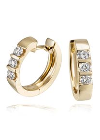 Goldmaid Damen Paar Creolen, Gelbgold 333-Gelbgold 375-Gelbgold 585-Gelbgold 750, gold, Gelbgold 333, Gelbgold 375, Gelbgold 585, Gelbgold 750,