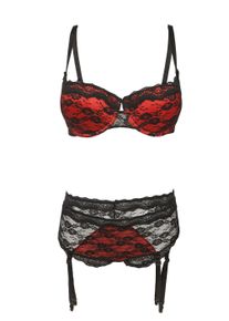Family Trends Damen Set: Push-up-BH, Gr. 80, schwarz, 93% Polyester, 7% Elasthan, BH-Sets, mit abnehmbarem Strapshalter