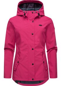 Ragwear Damen Softshelljacke "Margge Shell", pink, sportlich, Gr. XS, Obermaterial: 100% Polyester; Innenfutter: 100% Polyester, Jacken, wasserdichte
