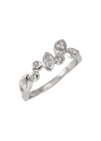 ZEEme Damen Fingerring "925/- Sterling Silber rhod. Zirkonia", 060 (19,1), Silber 925 (Sterlingsilber), weiß, Silber 925 (Sterlingsilber), Fingerringe