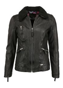Mustang Damen Lederjacke "31019276", schwarz, Gr. S, Obermaterial: 100% Lammleder / Futter: 100% Baumwolle / Kragen: 100% Polyester / Ärmelfutter: