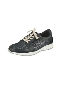 Damen Schnürschuh "Naara", Lei by tessamino, Gr. 41, blau, Leder, casual, Schuhe, mit seitlichem Reißverschluss