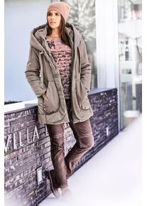 Heine Damen Parka, grau, Gr. 40, unifarben, 90% Polyester, 10% Polyamid, 90% Polyester, 10% Polyamid, Füllung:100% Polyester, Jacken