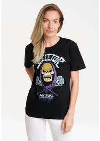 logoshirt Damen T-Shirt "MOTU - Skeletor", schwarz, casual, Gr. S, bedruckt, 100% Baumwolle, Shirts, mit lizenziertem Print