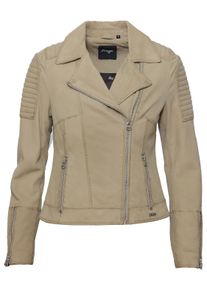 Maze Damen Lederjacke "42021147", grün, Gr. L, Obermaterial: 100% Lammleder / Innenfutter: 100% Baumwolle / Ärmelfutter: 100% Polyester, Jacken