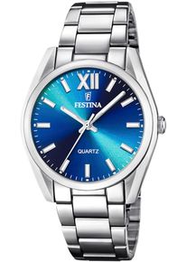 Festina Damen Quarzuhr "Boyfriend Collection", silber, Armbanduhren, Armbanduhr, Damenuhr, Edelstahlarmband
