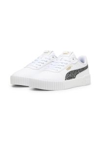 Puma Kinder Sneaker "Carina 2.0 Animal Update Sneakers Mädchen", Gr. 38, weiß, Obermaterial: Textil, Synthetik; Futter: Textil; Innensohle: Textil;