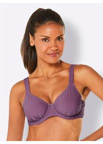 feel good Damen Bügel-Bikini-Top, lila, Gr. 40, Elasthan, Polyamid, Bikini-Oberteile