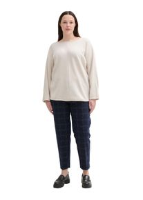 Tom Tailor Große Größen Schmale 7/8-Hose mit Bügelfalte und Stretchbund Gr. 54 blau für Damen