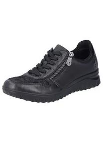 Sneaker Rieker Gr. 36, schwarz Damen Schuhe Freizeitschuh, Halbschuh, Schnürschuh mit loser Soft-Einlage