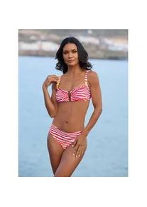 Balconette-Bikini feel good Gr. 44, Cup B, rosa (rosé, terra, bedruckt) Damen Bikini-Sets