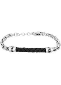 Edelstahlarmband ADELIA ́S "Damen Armband aus Edelstahl 21 cm" Armbänder Gr. 21, Edelstahl, silberfarben (silber) Damen