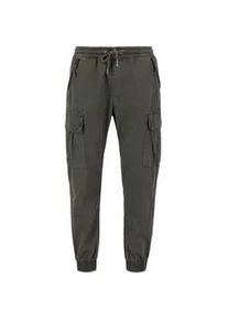 Jogginghose Alpha Industries "Alpha Industries Men - Pants Ripstop Jogger" Gr. L, Normalgrößen, grau (grauschwarz) Herren Hosen