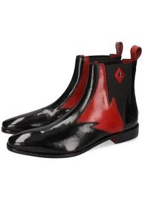 Melvin & Hamilton Chelseaboots MELVIN & HAMILTON "Elvis 90 - vegetabil gegerbt" Gr. 42, schwarz (schwarz, rot) Herren Schuhe Business Schuh, Anzugschuh, Stiefelette mit Lederfutter