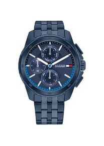 Multifunktionsuhr Tommy Hilfiger "WALKER" Armbanduhren blau Herren Quarzuhr, Armbanduhr, Herrenuhr, Datum, Edelstahlarmband