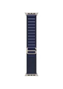 Apple Smartwatch-Armband "Alpine Loop" Uhrenarmbänder Gr. 16,5-21cm, navy, titan