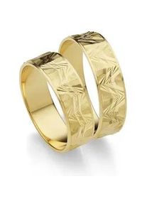 Trauring Firetti "Schmuck Geschenk Gold 375 Hochzeit Ehering "LIEBE"" Fingerringe Gr. 63, Gelbgold 375, 3,5mm, goldfarben (gelbgoldfarben) Made in Germany