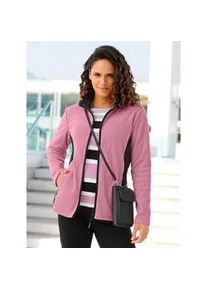 Fleecejacke Casual Looks Gr. 46, rosa (altrosa) Damen Jacken