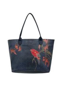 Weekender DOGO "Damen Like a Bird Vegan Damen Handtaschen (Fashion) /" Gr. H/T: 30cm x 16cm OneSize, blau Damen Taschen Vegan