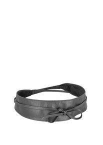 Damen Taillengürtel "Alpha", schwarz, Basic,casual,feminin,modisch, Collezione Alessandro, unifarben, Leder, Gürtel, zum Binden, aus Rindsleder, ca.