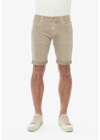 Herren Shorts "BODO", grün, casual, Gr. 33, Le Temps Des Cerises, 93% Baumwolle, 5% Polyester, 2% Elasthan, Hosen, im klassischen 5-Pocket-Design
