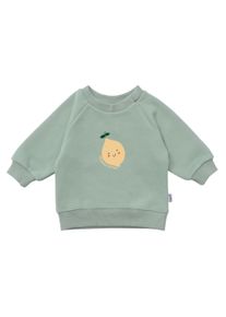 Liliput Herren Sweatshirt "Zitrone", grün, Gr. 110, bedruckt, 80% Baumwolle, 20% Polyester, Sweatshirts, mit niedlichem Zitronen-Print