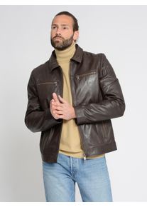 Mustang Herren Lederjacke "31021630", braun, Gr. XL, Obermaterial: 100% Lammleder / Innenfutter: 100% Baumwolle / Ärmelfutter: 100% Polyester, Jacken
