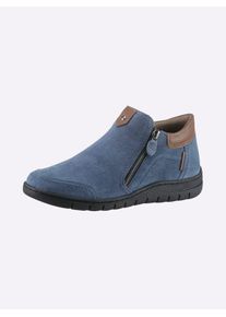 Reflexan Damen Stiefelette, Gr. 40, blau, Veloursleder, feminin, Schuhe