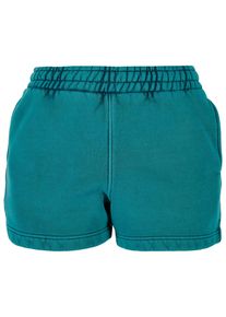 Urban Classics Damen Sweatshorts "Urban Classics Damen Ladies Stone Washed Shorts", grün, Gr. XXXL, unifarben, 70% Baumwolle, 30% Polyester, Hosen