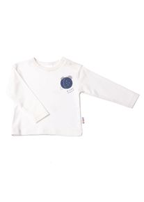 Liliput Jungen Langarmshirt "Cosmos", beige, casual, Gr. 50, bedruckt, 100% Baumwolle, Shirts, mit Druckknöpfen auf der Schulter