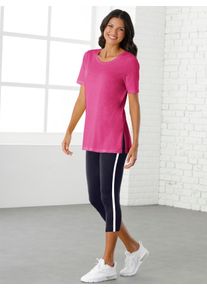 Damen Longshirt "Longshirt", pink, Gr. 44, unifarben, 50% Baumwolle, 50% Modal, Shirts