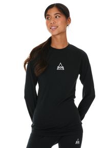 SOS Damen Funktionsshirt "Nuuk", schwarz, sportlich, Gr. L, unifarben, 100% Wolle, Shirts, mit hochwertiger Woll-Verarbeitung
