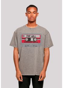 F4NT4STIC Herren T-Shirt "Stranger Things Cassette For Will Netflix", grau, casual, Gr. S, Obermaterial: 100% Baumwolle, Shirts, Premium Qualität