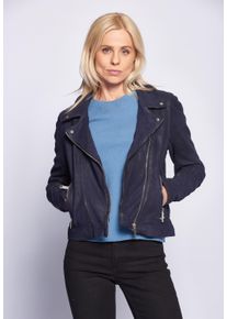 Maze Damen Lederjacke "Romie", blau, Gr. S, Obermaterial: 100% Lammleder / Futter: 100% Polyester, Jacken