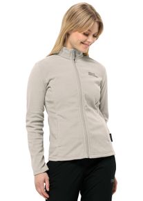 Jack Wolfskin Damen Fleecejacke "TAUNUS", beige, sportlich, Gr. XL, Fleece, Obermaterial: 100% Polyester, Jacken, leichter, dehnbarer, atmungsaktiver