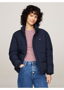 Damen Steppjacke "TJW ESSENTIAL PUFFER EXT", blau, casual, Gr. XL, Tommy Jeans CURVE, unifarben, Web, Obermaterial: 100% Polyester. Futter: 100%