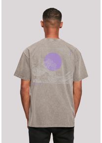 F4NT4STIC Herren T-Shirt "Kanagawa Welle", grau, casual, Gr. XXL, Obermaterial: 100% Baumwolle, Shirts, Print