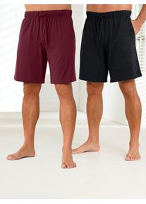 wäschepur WÄSCHEPUR Herren Shorty, Gr. 44, rot, 100% Baumwolle, Meliert:55% Baumwolle, 45% Polyester, Homewear-Sets