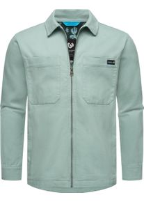 Ragwear Herren Outdoorjacke "Liwty", blau, casual, Gr. M, Material: 100% Baumwolle, Jacken, stylische Herren Hemdjacke mit Brusttasche