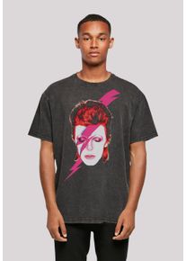 F4NT4STIC Herren T-Shirt "David Bowie Oversize T-Shirt", schwarz, casual, Gr. M, Obermaterial: 100% Baumwolle, Shirts, Print